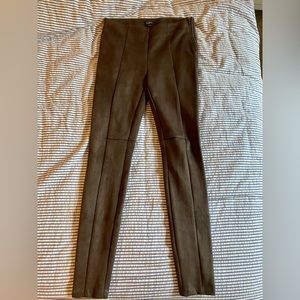 LOFT Brown Faux Suede Pants